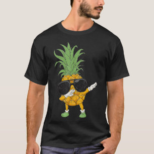 Dabbing Pineapple Sunglasses Summer Matching Beach T-Shirt