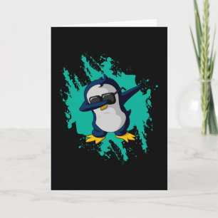 Dabbing Pinguin Dab Cold Ice Funny Gift Idea Cool Card