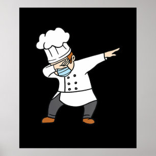 Dabbing Pizza Chef Baker Pizzabaker Dab dance gift Poster