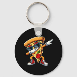 Dabbing Pizza Slice Dance Pizza Toddler Boy Dancin Keychain