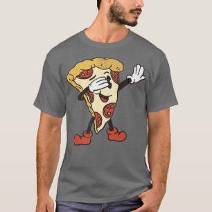 Dabbing Pizza Slice Kids Pepperoni Lover Cute Danc T-Shirt