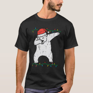 Dabbing Polar Bear Dab Xmas Pjs Christmas Boys Kid T-Shirt