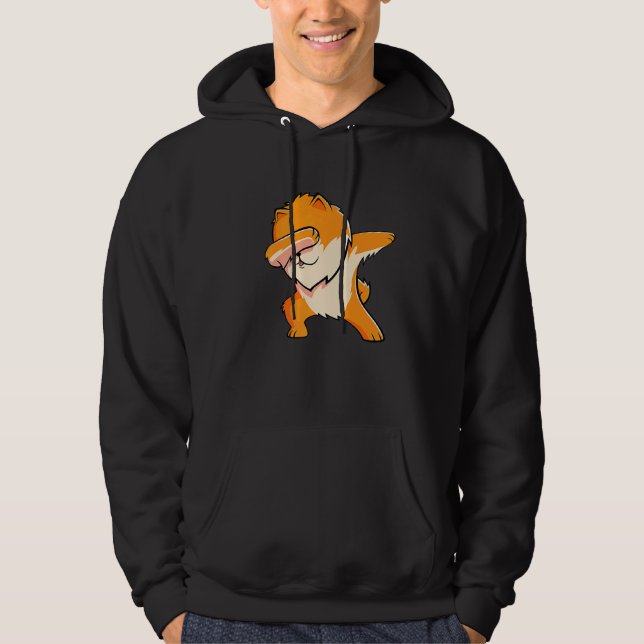 Dabbing Pomeranian Dog Dab Dance Hoodie (Front)