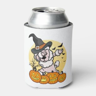 Dabbing Poodle Halloween Can Cooler