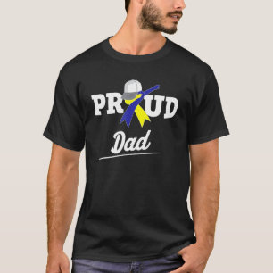 Dabbing Proud Dad Support Down Syndrome Awareness T-Shirt