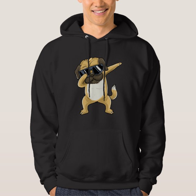 Dabbing Pug Dog Essential T-Shirt 80 Hoodie (Front)