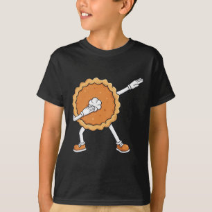Dabbing Pumpkin Pie Thanksgiving Day Fun Boys Kids T-Shirt