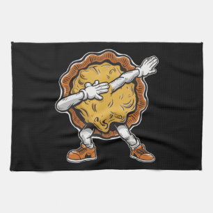 Dabbing Pumpkin Pie Thanksgiving Day  Kitchen Towel