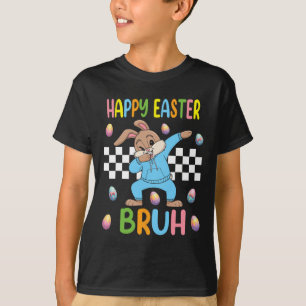 Dabbing Rabbit Easter Day Eggs Dab Boys Girls Kid  T-Shirt