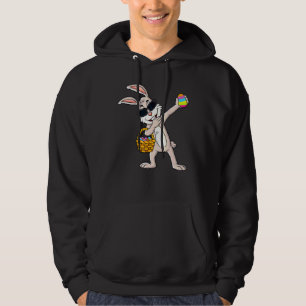 Dabbing Rabbit Easter Day Eggs Dab Boys Girls Kids Hoodie