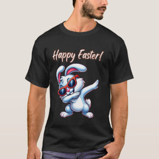 Dabbing Rabbit Easter Day Eggs Dab Boys Girls Kids T-Shirt
