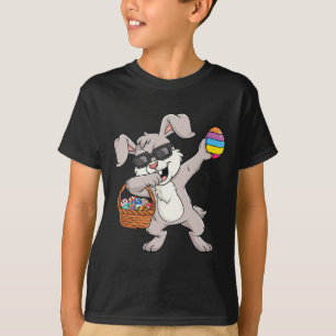 Dabbing Rabbit Easter Day Eggs Fun Toddler Boys Gi T-Shirt