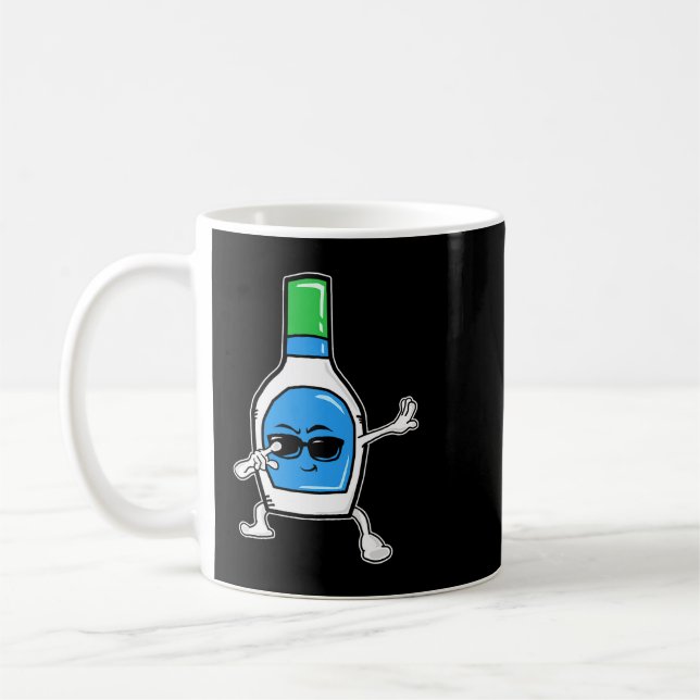 Dabbing Ranch Dressing Drawing Tee Kids Coffee Mug (Left)