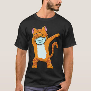 Dabbing Red Cat T  Boys Funny Red Cat Dab T-Shirt