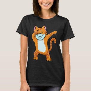 Dabbing Red Cat T  Boys Funny Red Cat Dab T-Shirt