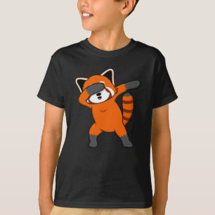 Dabbing Red Panda Cute Pet Animal Pandas Lover Gra T-Shirt