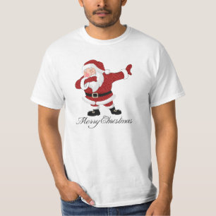 Dabbing Red Santa Claus Fun Holiday XMAS Humour T-Shirt