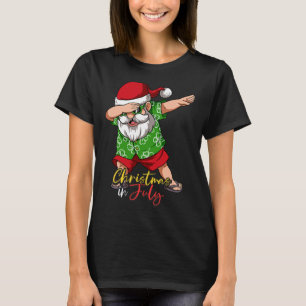 Dabbing Santa Christmas In July T-Shirt