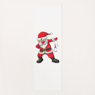 Dabbing Santa Christmas Scrub Yoga Mat