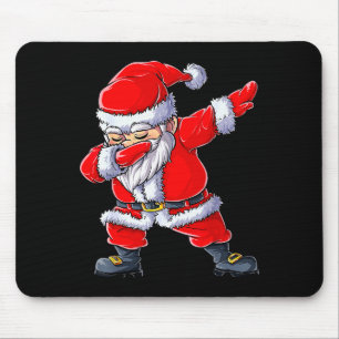Dabbing Santa Claus Christmas Boys Men Funny Xmas Mouse Pad