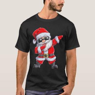 Dabbing Santa Claus Christmas Boys Men Funny Xmas T-Shirt
