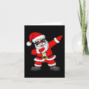 Dabbing Santa Claus Christmas Dab Boys Girls Kids Card