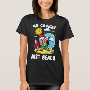 Dabbing Santa Claus Christmas In July Xmas Beach V T-Shirt