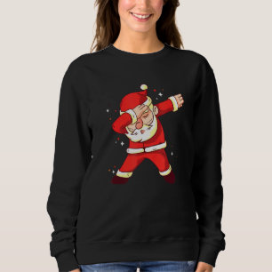 Dabbing Santa Claus Christmas  Kids Boys Girls Dab Sweatshirt