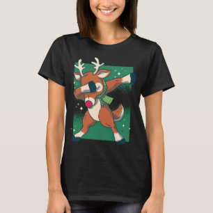Dabbing Santa Claus Christmas Reindeer Rudolph Dab T-Shirt