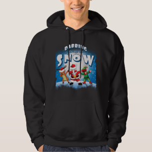 Dabbing Santa Claus Elf Reindeer Christmas Squad P Hoodie