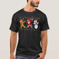 Dabbing Santa Elf Friends Christmas Boys Men Xmas