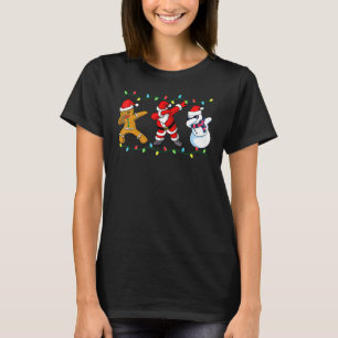 Dabbing Santa Elf Friends Christmas Boys Men Xmas T-Shirt