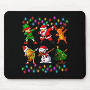 Dabbing Santa Elf Friendship Christmas Boys Kids X Mouse Pad