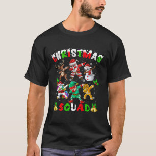 Dabbing Santa Elf Reindeer Unicorn Snowman Xmas T-Shirt