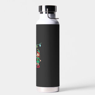 Dabbing Santa Elf Unicorn Christmas Kids Boys Men Water Bottle