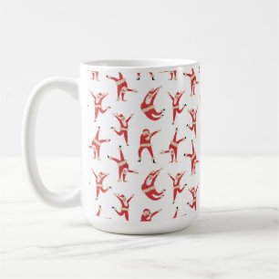 Dabbing Santa Fun Christmas Pattern Coffee Mug