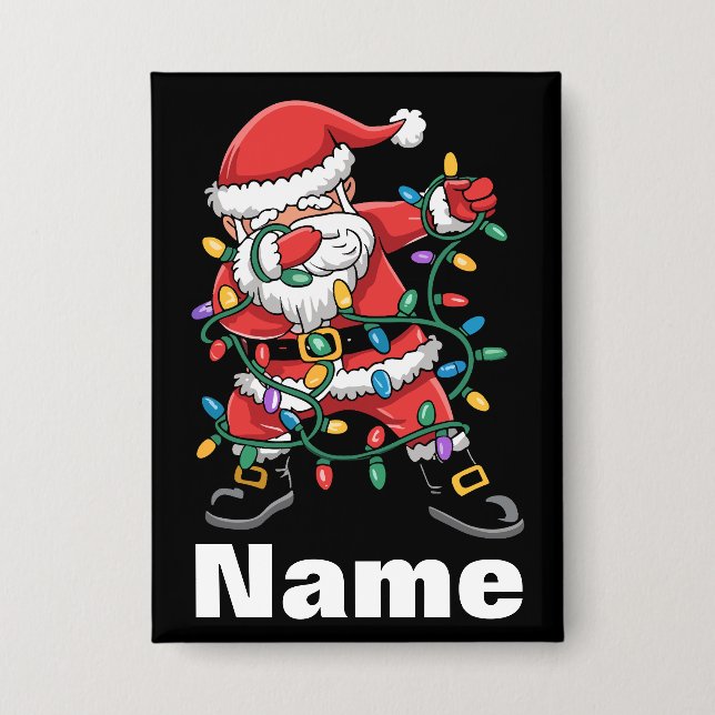 Dabbing Santa Funny Personalized Christmas Gift (Front)