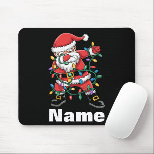 Dabbing Santa Funny Personalized Christmas Gift Mouse Pad