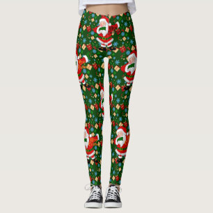 dabbing santa leggings