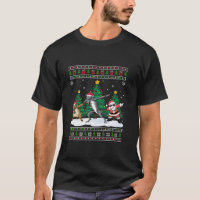 Dabbing Santa Reindeer Irish Wolfhound Dog Tree Li
