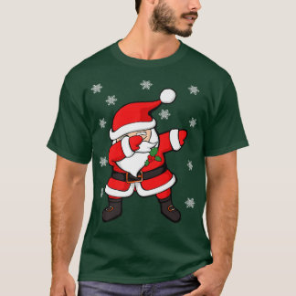Dabbing Santa Santa Claus Funny Christmas Premium  T-Shirt