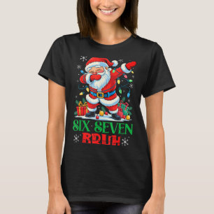 Dabbing Santa Six Seven Bruh Funny Christmas 6 7 M T-Shirt