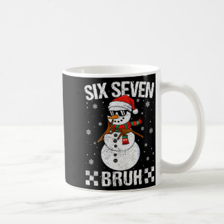 Dabbing Santa Snowman 6 7 Meme Christmas Six Seven Coffee Mug