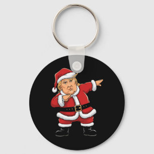 Dabbing Santa Trump Xmas Lights Girls Boys Kids Ch Keychain
