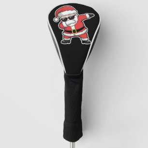 Dabbing Santa Xmas Lights Kids Christmas Gifts  Golf Head Cover