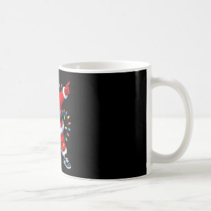 Dabbing Santa Xmas Lights Soccer Christmas Boys Me Coffee Mug