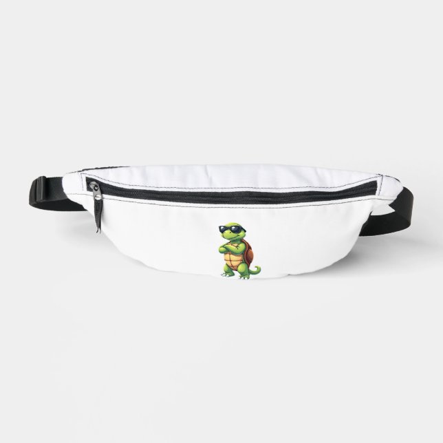 Dabbing Sea Turtle Animal Lover Save The Turtles ( Fanny Pack (Front)