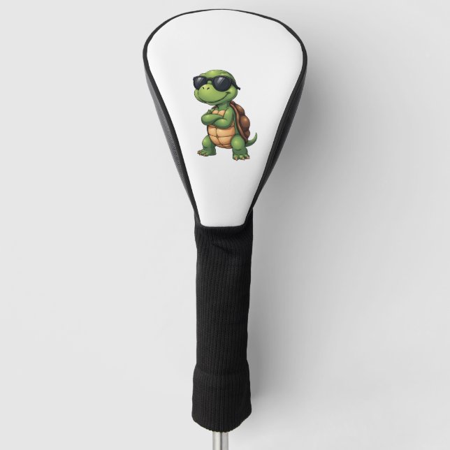 Dabbing Sea Turtle Animal Lover Save The Turtles ( Golf Head Cover (Front)
