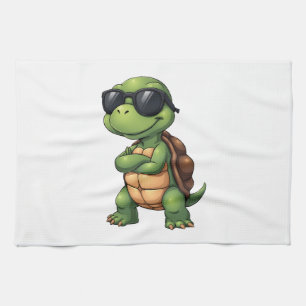 Dabbing Sea Turtle Animal Lover Save The Turtles ( Kitchen Towel