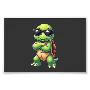 Dabbing Sea Turtle Animal Lover Save The Turtles ( Photo Print
